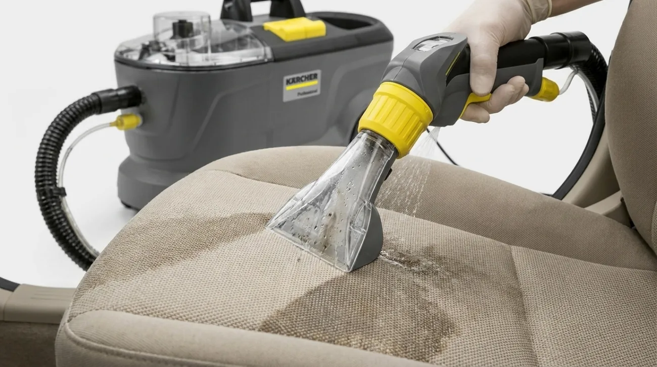 Karcher Puzzi 10/1 dubinsko čišćenje tapeciranog sjedala s prozirnom mlaznicom