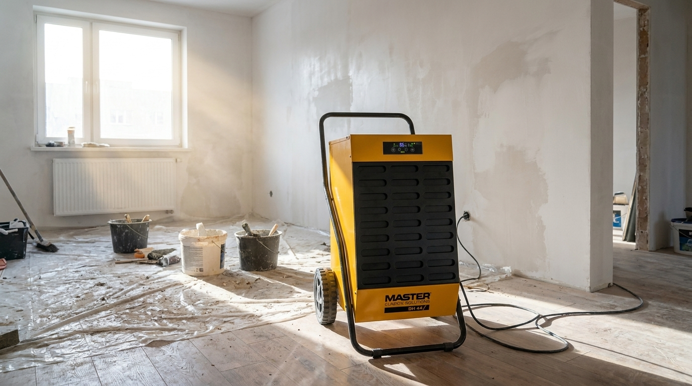 Master DH 44 odvlaživač za isušivanje zidova nakon žbukanja - apartmanska renovacija